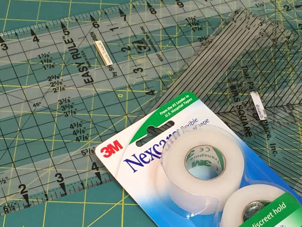 Quilting ruler tip - Keep Ruler From Slipping Tape Rulers