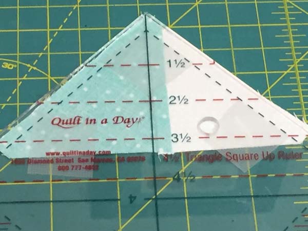 Keep Ruler From Slipping Triangle on Fabric