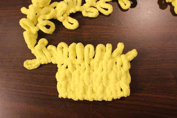 Kids Crayola Loop Yarn Scarf 4 Four Rows Finished