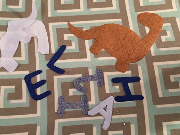 Kids Personalized Tote Bag Applique Cut Out