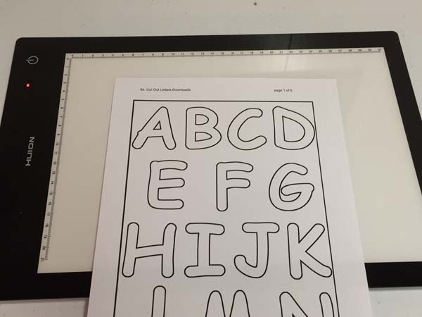 Kids Personalized Tote Bag Letter Sheet