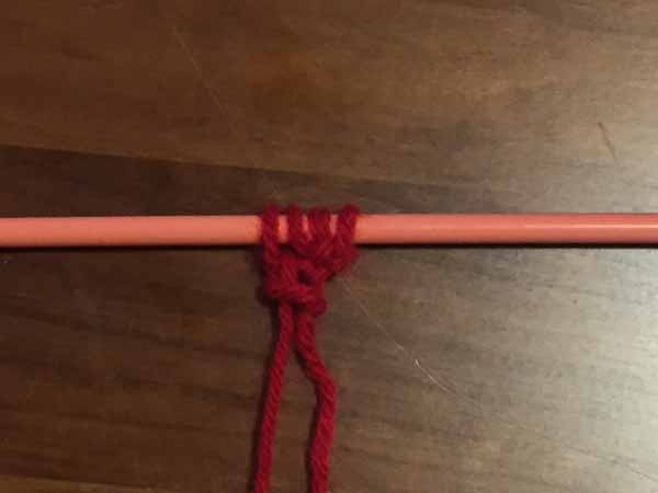 Knitted Heart Pattern - Four Stitches