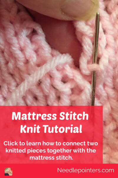Knitting Tutorial - How to knit the matress stitch