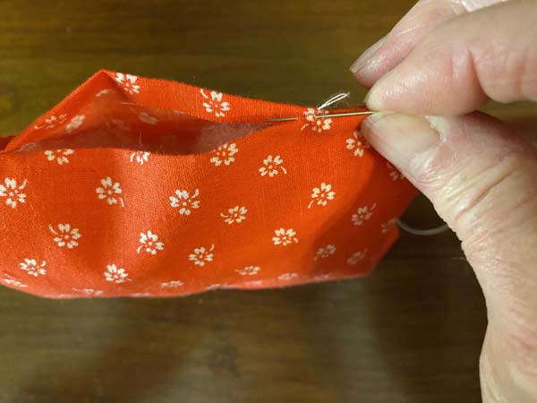 Ladder Stitch First Stitch