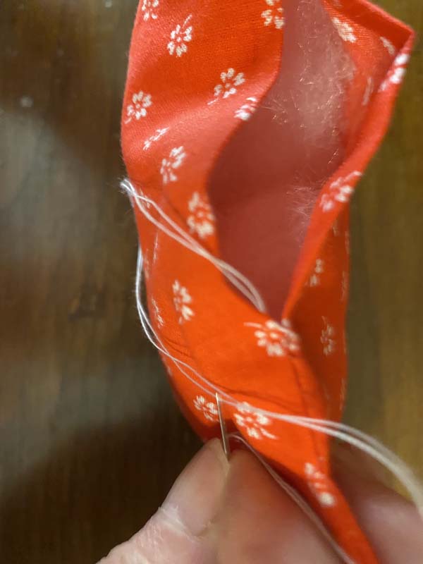 Ladder Stitch First Stitch Finished