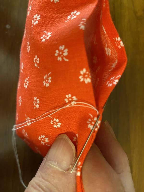 Ladder Stitch Second Stitch