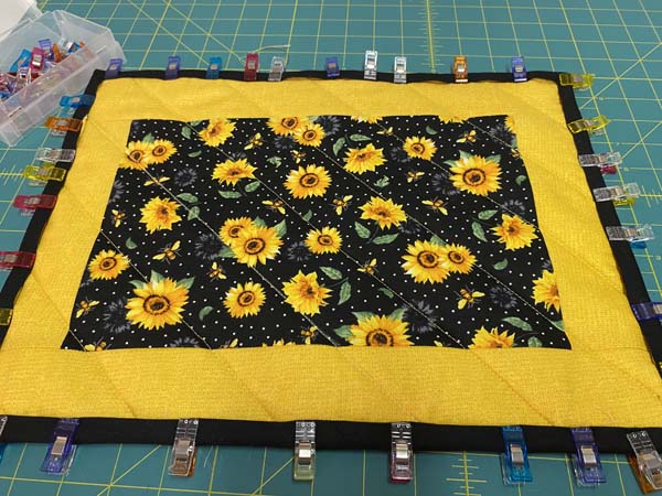 Large Casserole Hot Pad 20 Binding Ready to be sewn