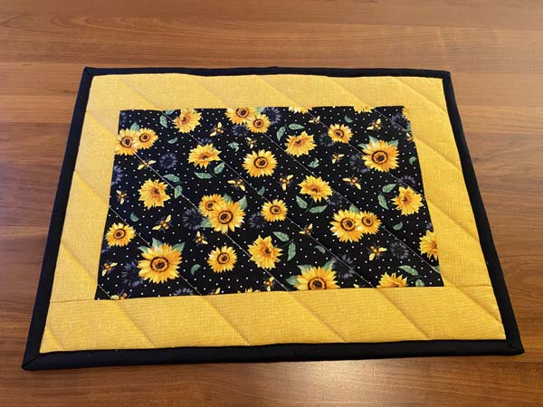 Large Casserole Hot Pad 23 Completed on Table