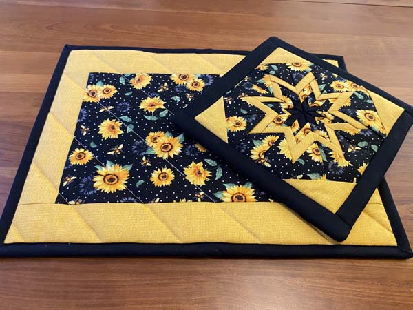 Large Casserole Hot Pad 24 completed with hot pad