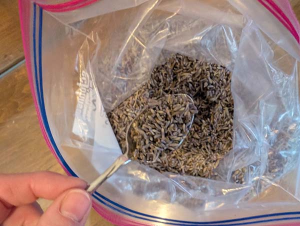 Lavender Sachet Machine Embroidery Loose Lavender