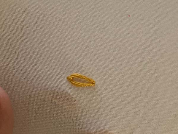 Lazy Daisy Embroidery 8 Finished stitch