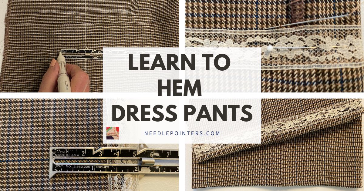 How to Shorten Dress Pants with Lace Hem Tape