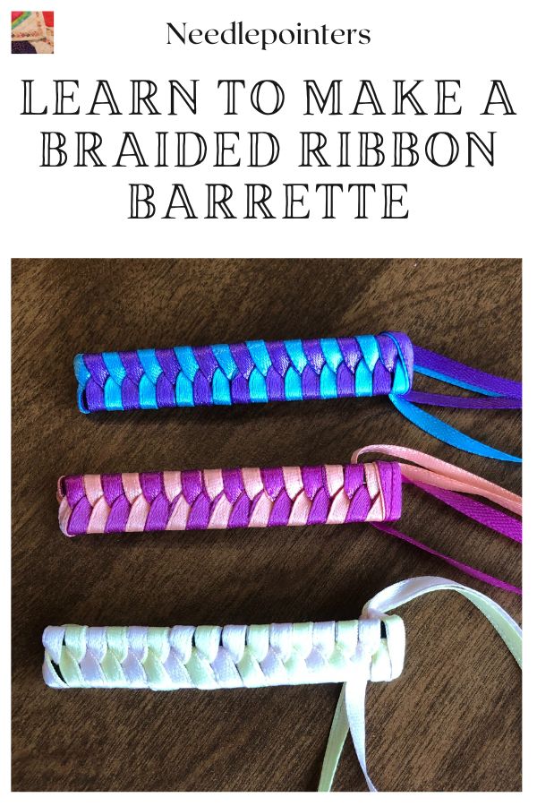 Learn to make a Braided Ribbon Barrette pin