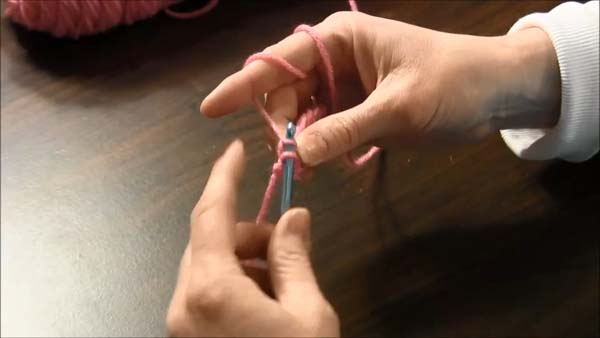 Left Handed Crochet Shell Stitches 4 Double Crochet Pull Through two loops