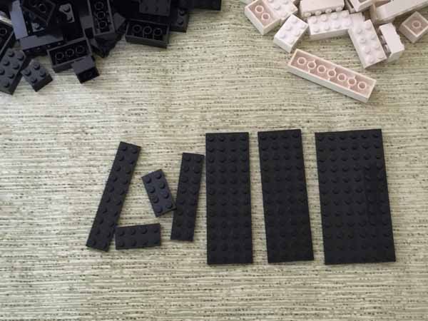 How to make Lego Pencil Holder with Memo Pad Holder - Plate Pieces