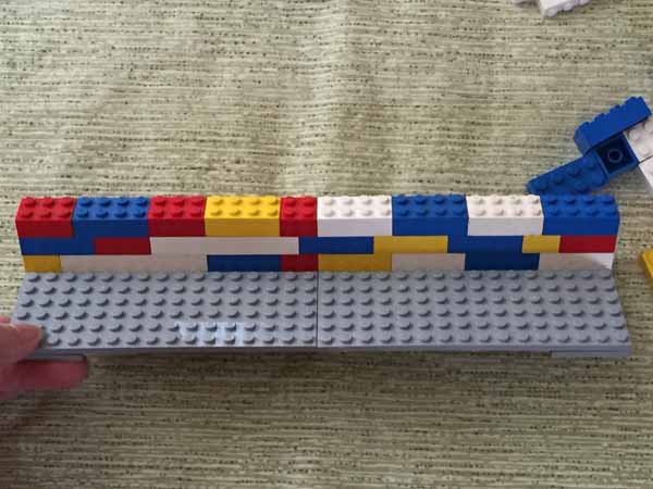 Lego Playing Card Holder - Back Wall