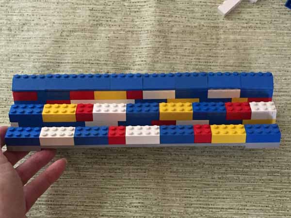 Lego Playing Card Holder - Front Wall