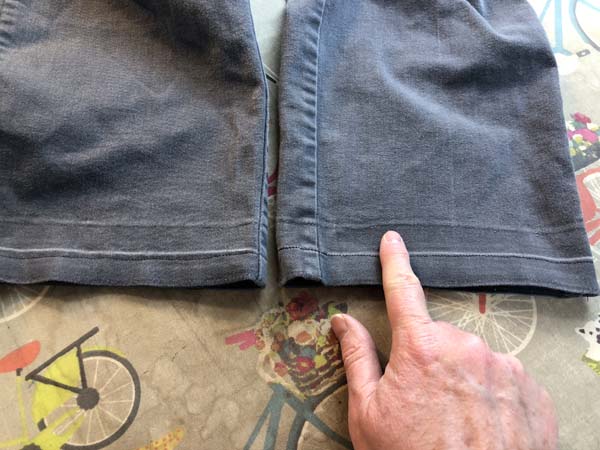 Lengthen Pants Lines Remaining after lengthening