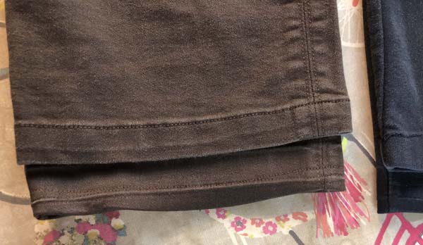 Lengthen Pants One Leg Finished Brown
