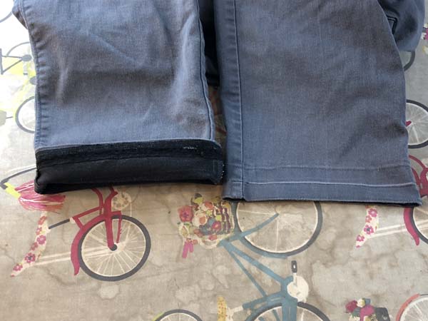 Lengthen Pants Show Shortened Pants Inside and Out