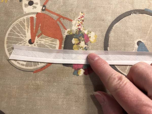 Lengthen Pants Single Fold Bias Tape Raw Edge