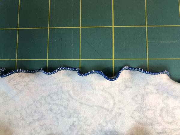 Lettuce Edge Hem with Stretch Thread