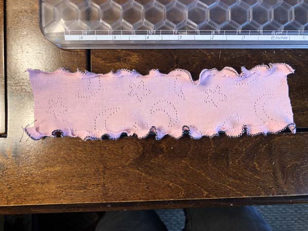 Lettuce Hem 13 Finished Trimmed Back