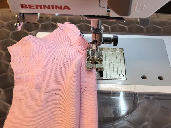 Lettuce Hem 7 Stitching and Stretching