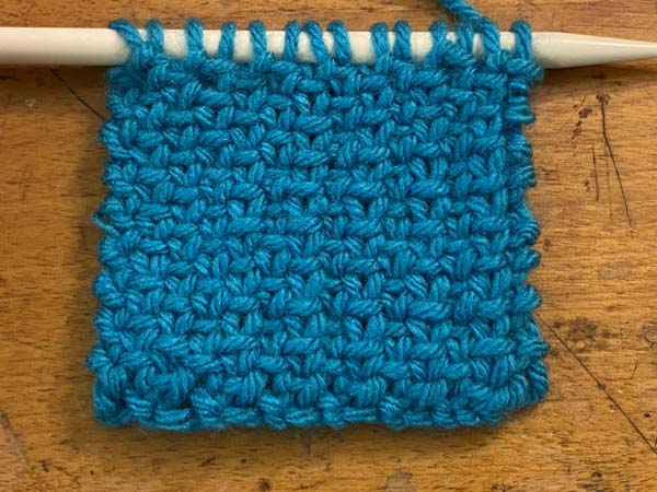 Linen Stitch Knit Pattern Front