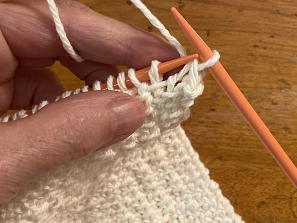 Linen Stitch Mug Rug Drop Stitch