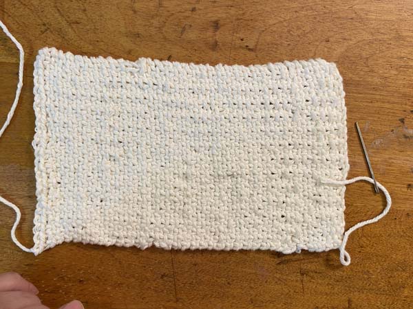 Linen Stitch Mug Rug and  Tails