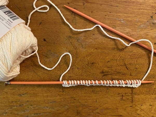 Linen Stitch Mug Rug 2 Cast On