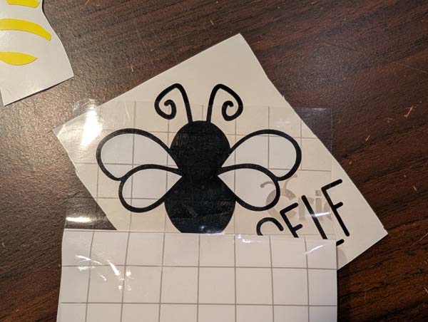 Little Book Library Bee Wings Applied