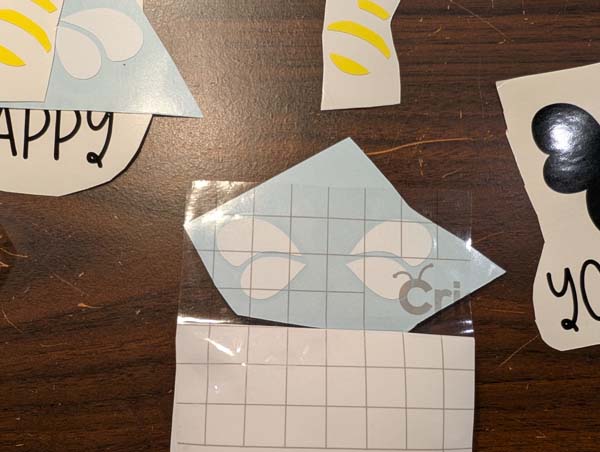 Little Book Library Bee Wings on Transfer Tape