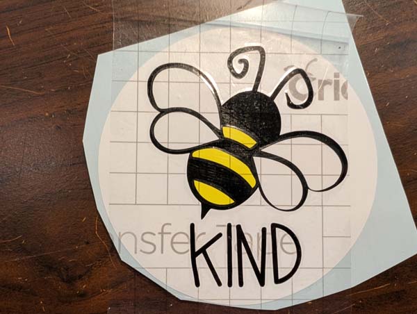 Little Book Library Bee on Circle Background