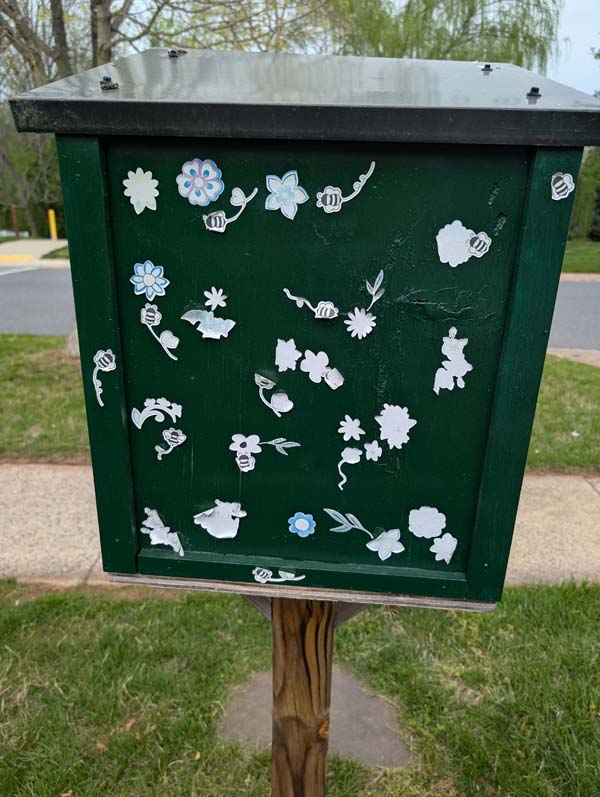 Little Book Library Stickers Peeling