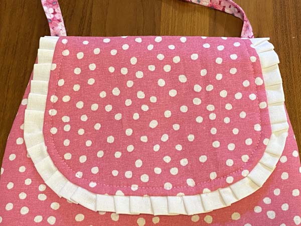 Little Girls Purse Ruffle Close Up