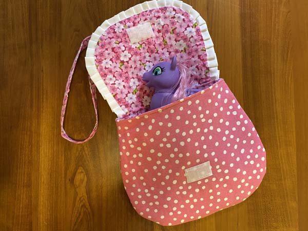 Little Girls Purse with Toy In Bag
