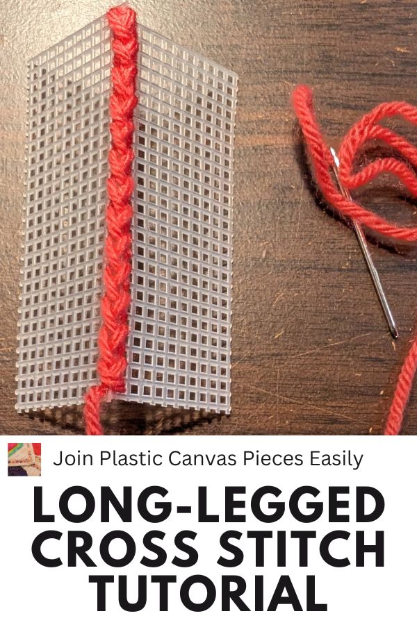 Long Legged Cross Stitch on Plastic Canvas - pin