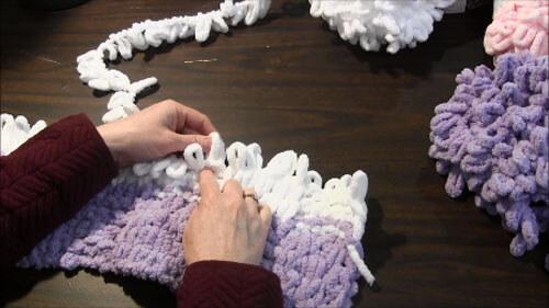 Loop Yarn Textured Blanket Start New Skein