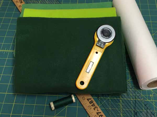 St Patrick's Day Scarf Fabrics.JPG