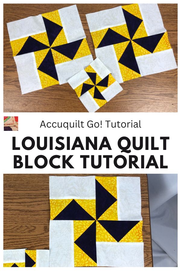 Louisiana Quilt Block Tutorial - pin