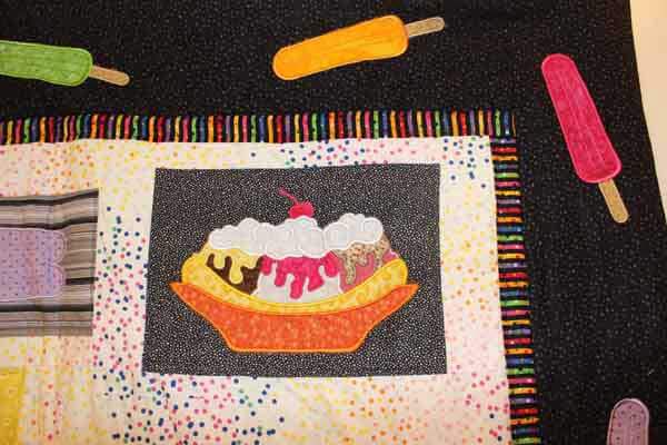 Lunch Box Quilts Scoop it Up Wall Hanging