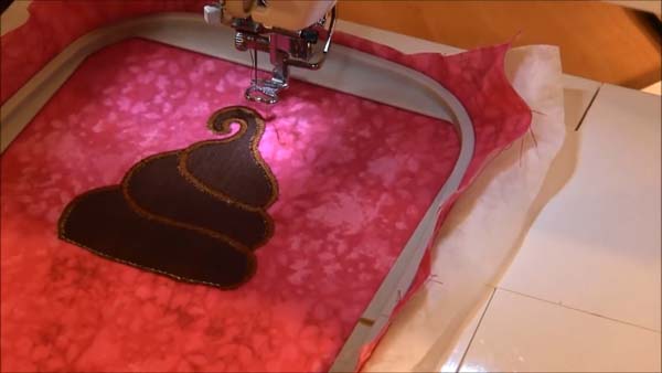 Machine Applique Embroidery Tutorial 17 Stitch Satin Stitch Step