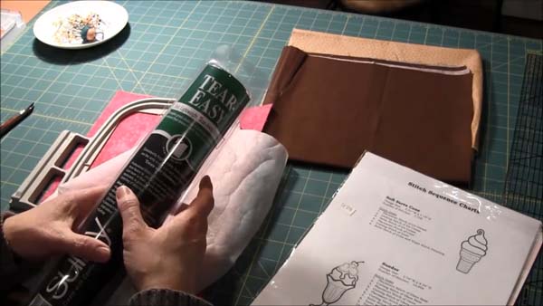 Machine Applique Embroidery Tutorial 3 Stabilizer