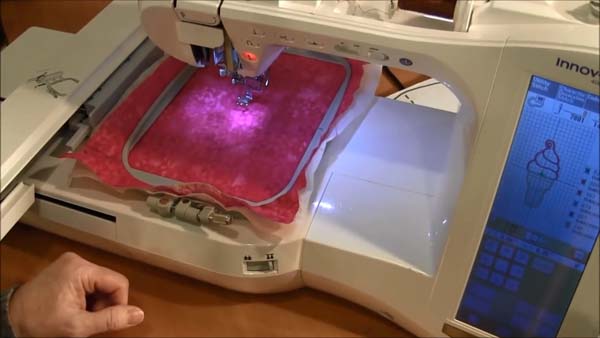 Machine Applique Embroidery Tutorial 5 Stitch Placement Line