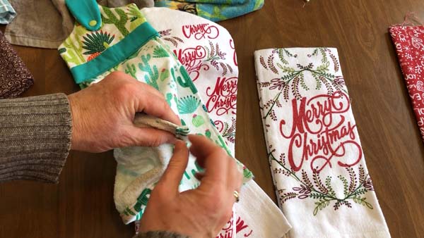 Machine Embroider Towel Topper Towel Hem