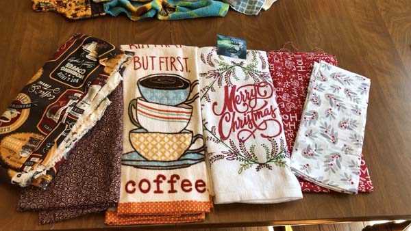 Machine Embroider Towel Topper Towels and Fabric