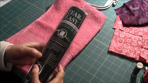 Machine Embroider a Towel 2 Tear Away Stabilizer