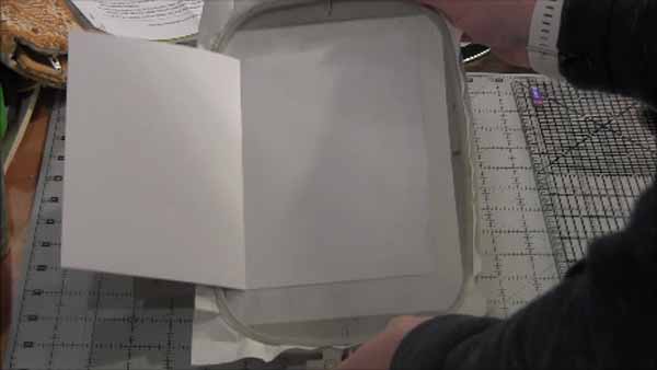 Machine Embroidered Greeting Cards Card In Place